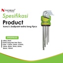 Nankai Kunci L Bulat / Ballpoint Extra Long Set 9pc