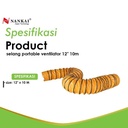 Selang Portable Ventilator 12" x 10m Nankai