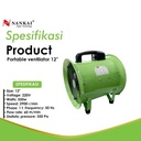 Nankai Kipas Angin / Exhaust / Portable Ventilator 12"