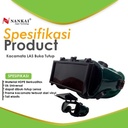 Kacamata Safety Las Buka Tutup Hitam Nankai