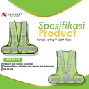 Rompi Safety Proyek / Pengaman Jaring V Hijau Nankai