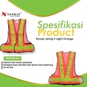 Rompi Safety Proyek / Pengaman Jaring V Orange Nankai