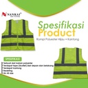 Rompi Safety Proyek / Pengaman Polyster Kantong Hijau Nankai