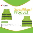 Rompi Safety Proyek / Pengaman Polyster Hijau Nankai