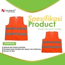 Rompi Safety Proyek Pengaman Polyster Orange Nankai