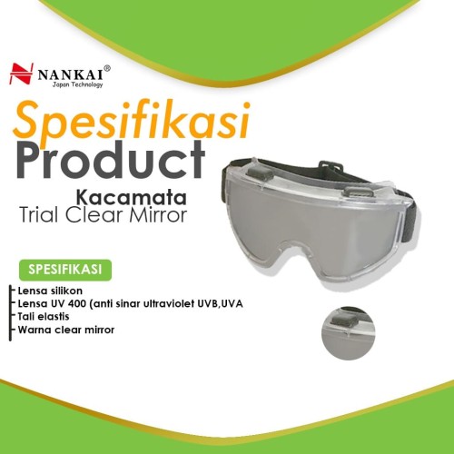 Kacamata Safety Trial Bening Nankai