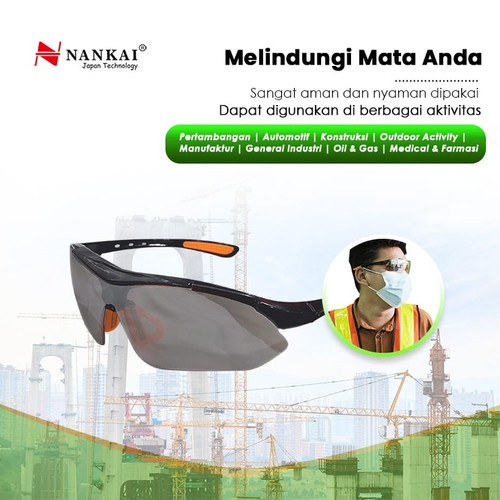 Kacamata Safety Sepeda Sporty Bening Nankai