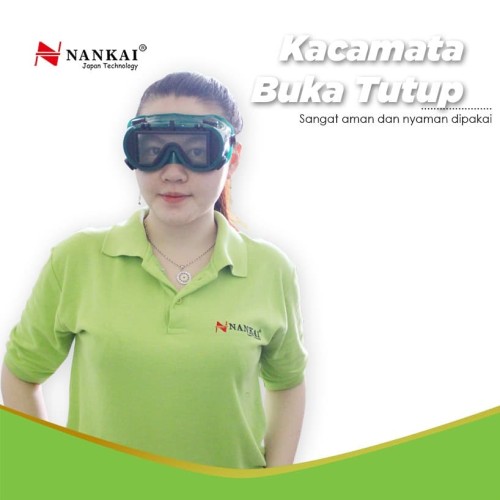 Kacamata Safety Las Buka Tutup Hitam Nankai