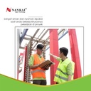 Rompi Safety Proyek / Pengaman Polyster Hijau Nankai