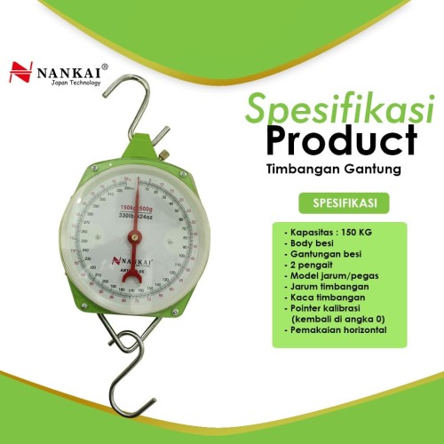 Nankai Timbangan Gantung 150kg