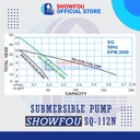 SHOWFOU SUBMERSIBLE PUMP SQ-112N 1 HP 1 Phase 0.75 kWatt 3" Inch