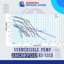 SHOWFOU SUBMERSIBLE PUMP KS-532AD, 5 HP, 3 Phase 3.7 kWatt 4 Inch