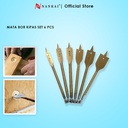 Nankai Mata Bor Kayu Model Kipas Set 6 Pcs