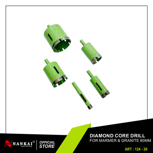 Nankai Diamond Core Drill 60mm / Mata Bor Batu Marmer Granite