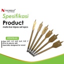 Nankai Mata Bor Kayu Model Kipas Set 6 Pcs