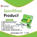 Nankai Alat Senai Pipa (Drat Luar) 1/2" - 1 1/4"