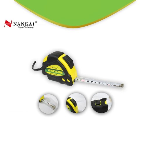 Nankai Meteran Manual Karet 10m x 25mm