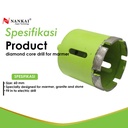 Nankai Diamond Core Drill 60mm / Mata Bor Batu Marmer Granite
