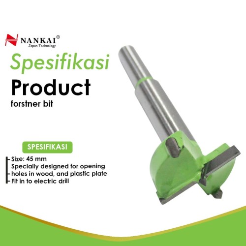 Nankai Forstner Bit 45mm / Mata Bor Kayu