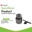Nankai Kepala Bor Tangan Stainless 13mm