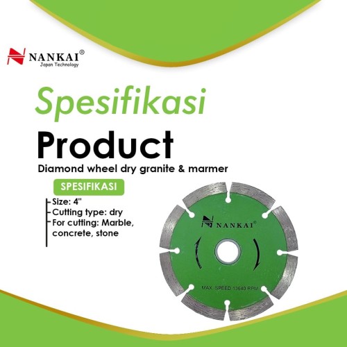 Nankai Mata Potong Keramik Kering / Diamond Whell Dry