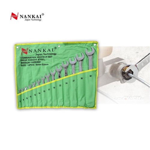 Nankai Kunci Ring Pas Set 14 Pc (8-32mm)
