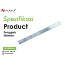 Nankai Penggaris Stainless Steel 100cm