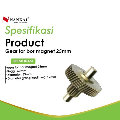 Nankai Sparepart Gear / Gir Bor Magnet 25mm