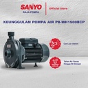 SANYO Mesin Pompa Pendorong Air Non-Auto - Booster Pump - PB-WH1500BCP
