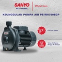 SANYO Mesin Pompa Pendorong Air Non-Auto - Booster Pump - PB-WH750BCP