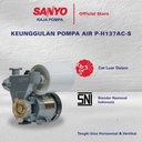 SANYO Mesin Pompa Air Sumur Otomatis- P-H137AC-S Horizontal & Vertikal