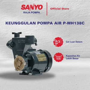 SANYO Mesin Pompa Air Sumur Dangkal Non Auto - Shallow Well - P-WH138C