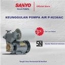 SANYO Mesin Pompa Air Sumur Otomatis - P-H236AC Horizontal & Vertikal