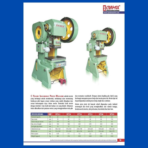 Mesin Press / Power Press Machine Ciamix SPT 25