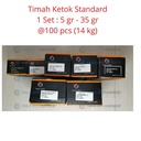 Timah Balancing - Timah Ketok Standard Set 5gram - 35gram (@100 Pcs)