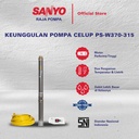 SANYO Mesin Pompa Air Sumur Dalam Submersible Non Auto - PS-W370-315