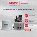 SANYO Mesin Pompa Air Sumur Dangkal Otomatis Made in Japan - P-H158JP
