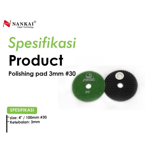 Dongsing Alas Pembersih Lantai Polishing Pad 3 mm # 50