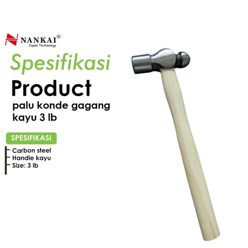 Junior Palu Konde Gagang Kayu 3 lb
