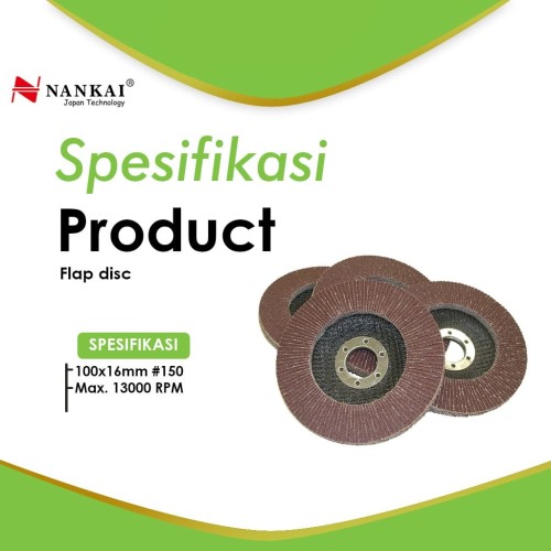 Nankai Amplas Susun Flap Disc #150
