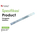 Nankai Penggaris Stainless Steel 200cm