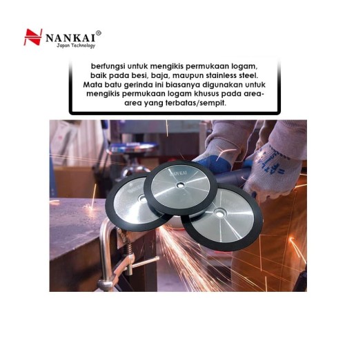 Nankai Batu Poles Diamond Grinding Wheel 1 Sisi 5" #400