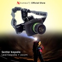 Senter Kepala / Head Lamp LED ZOOM Nankai