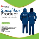 Jas Hujan Baju Celana Biru / Blue XXL Nankai