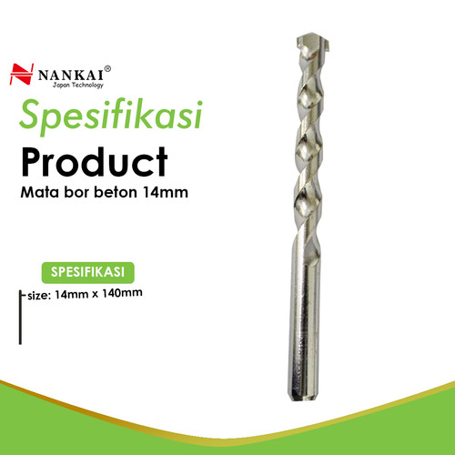 Mata Bor Joran Drill Beton / Joran Drill Tembok 14 mm Nankai