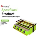 Panggangan Daging, BBQ, Sosis, Ikan / Griller 4 Tungku Nankai