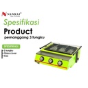 Panggangan Daging, BBQ, Sosis, Ikan / Griller 3 Tungku Nankai