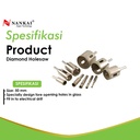 Nankai Mata Bor Pembolong Kaca / Diamond Holesaw 50Mm