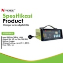 Charger Aki Motor / Mobil Digital 20A Nankai