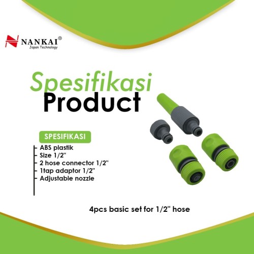 Semprotan Air + Sambungan Set 1/2" Nankai